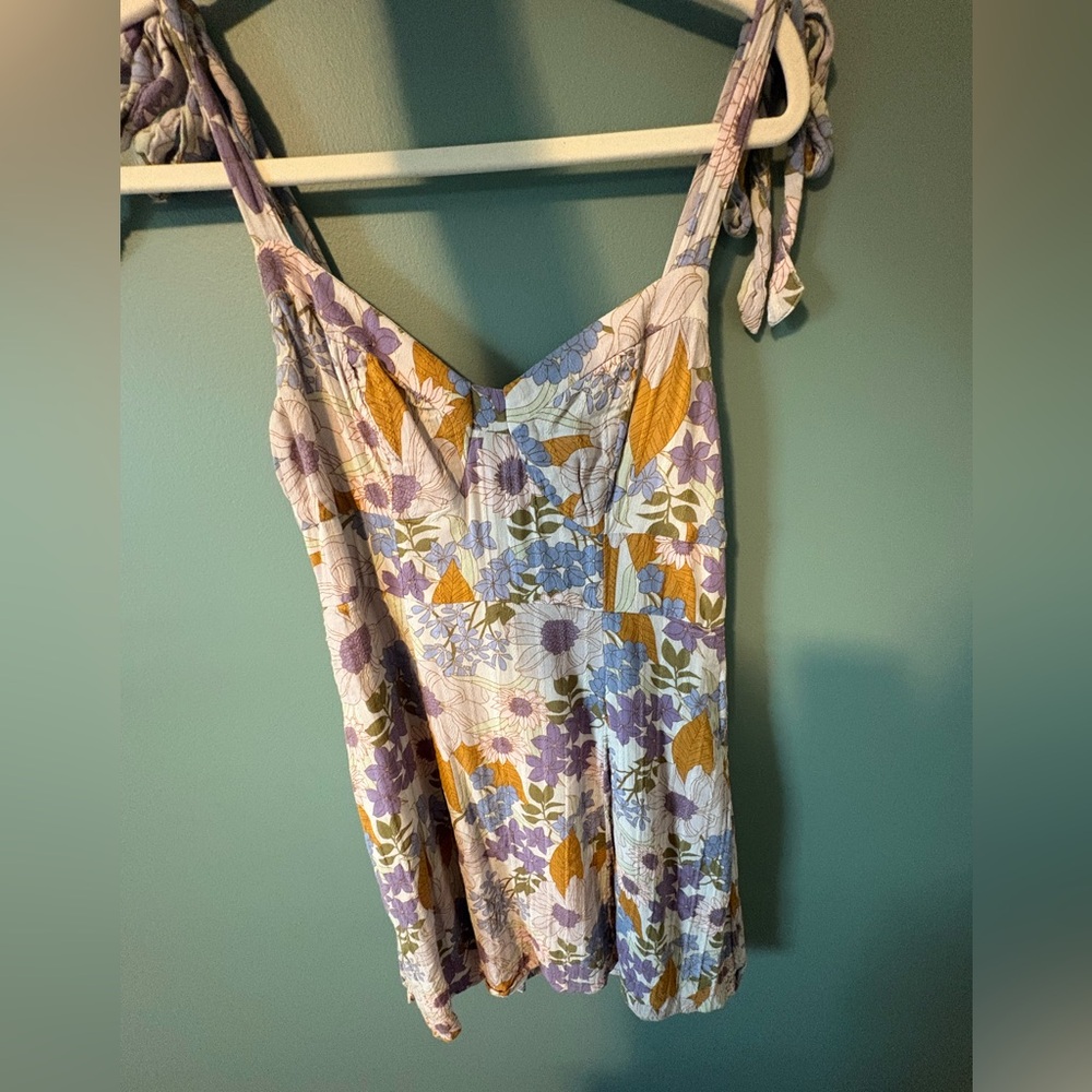 Floral Linen Summer Dress